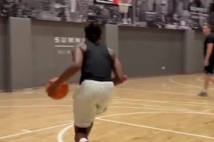 状元大热彼得森与著名训练师同练~这出手和运球速率如何？